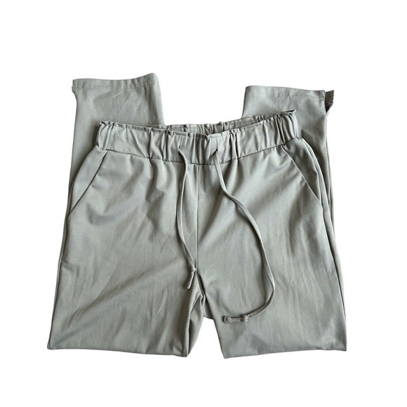 Joie Drawstring Pull On Tapered Pants Womens‎ Large High Rise Size Medium Olive - Picture 1 of 6